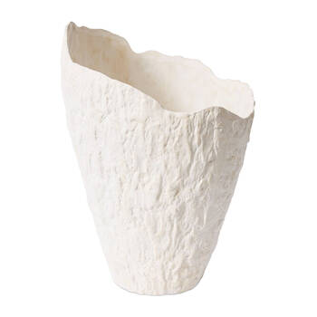 E Style Pandya Vessel Porcelain Flower Vase Home Decor 43cm - Ivory