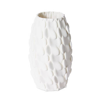 E Style Maisha Vessel Porcelain Flower Vase Home Decor 30cm - Ivory