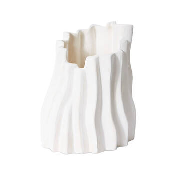 E Style Phenyo Vessel Porcelain Flower Vase Home Decor 26cm - Ivory