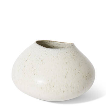 E Style Ceramic Talula Pod Vase Home Decor 21x21cm Beige
