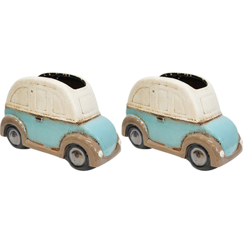2PK LVD Planter Mini Moke Decorative Flower Pot Home Decor