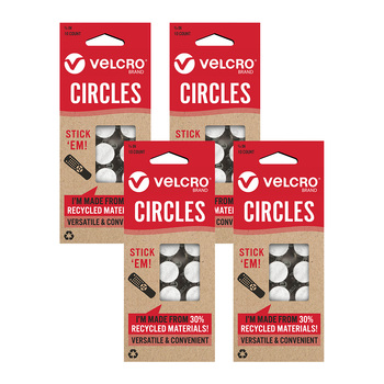 40pc Velcro Eco Collection General Purpose Stick'em Circles 19mm