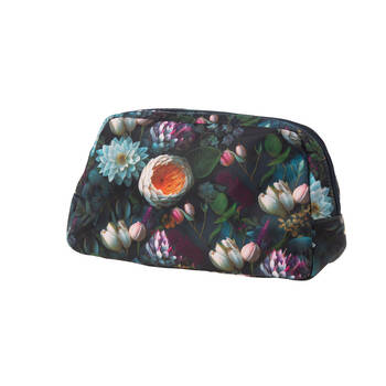 Bramble Bay Vintage Floriade Forbidden Amber Wash Cosmetic Bag Travel