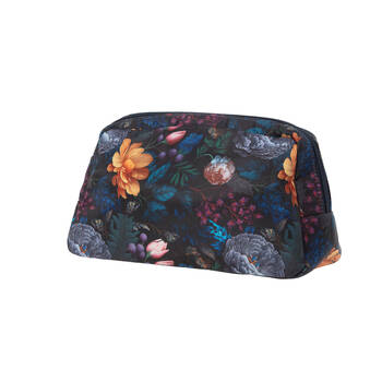 Bramble Bay Vintage Floriade Velvet Bloom Wash Cosmetic Bag Travel