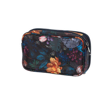 Bramble Bay Vintage Floriade Velvet Bloom Makeup Cosmetic Bag 29cm