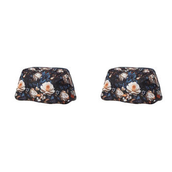 2PK Bramble Bay Vintage Floriade Pearl Rhapsody Wash Cosmetic Bag Travel