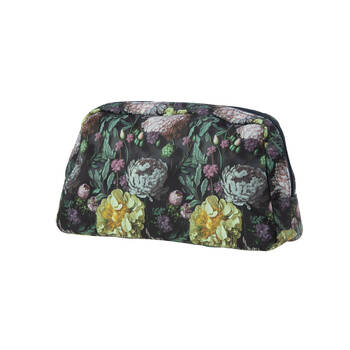 Bramble Bay Vintage Floriade Emerald Botanica Wash Cosmetic Bag Travel