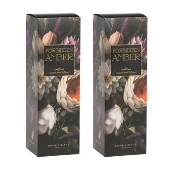 2PK Bramble Bay Vintage Floriade Forbidden Amber Reed Diffuser 150ml