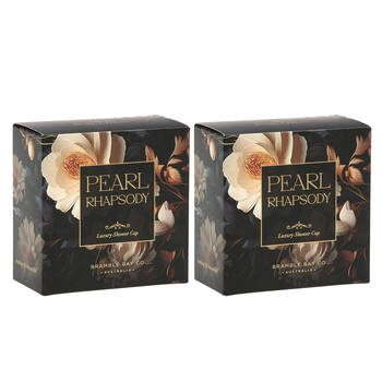 2PK Bramble Bay Vintage Floriade Pearl Rhapsody Shower Cap Reusable