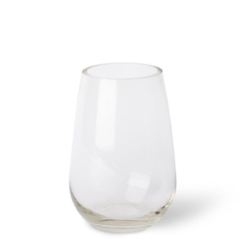 E Style 26cm Glass Sophie Flower Vase Decor - Clear