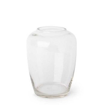 E Style 25cm Glass Brice Tall Flower Vase Decor - Clear