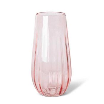 E Style 35cm Glass Demi Tall Flower Vase Decor - Soft Pink