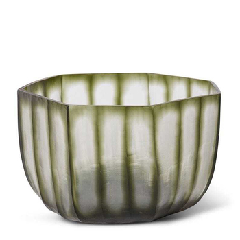 E Style 29cm Glass Pietro Bowl Decor - Dusty Grey