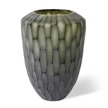 E Style 27cm Glass Nadine Flower Vase Decor - Dusty Green