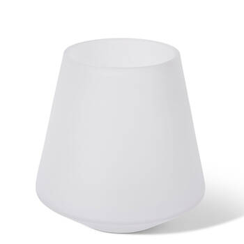E Style Cassidy Glass Flower Vase Home Decor 20cm - White