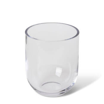 E Style Halima Glass Flower Vase Home Decor 14cm - Clear