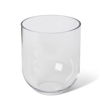 E Style Halima Glass Flower Vase Home Decor 18cm - Clear