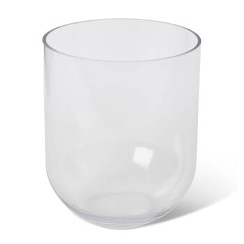 E Style Halima Glass Flower Vase Home Decor 22cm - Clear
