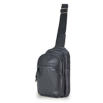 Tosca Vegan Leather Slinger Mens Fashion Sling Bag - Black