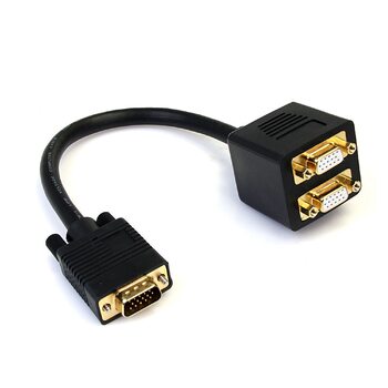 Star Tech 1 ft VGA to 2x VGA Video Splitter Cable – M/F
