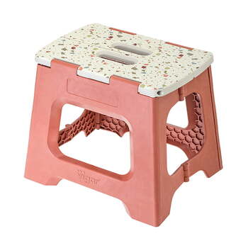 Vigar Compact Foldable 32cm Plastic Step Stool - Terrazzo on Top