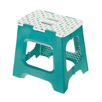 Vigar Compact Foldable 32cm Plastic Step Stool - Geom on Top
