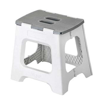 Vigar Zeroline 32cm Foldable Step Stool Chair - Grey