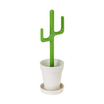 Vigar Cactus Bathroom Toilet Cleaner Brush  w/ Holder Vase