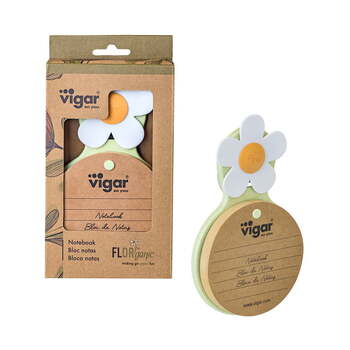 Vigar Florganic 100-Page Flower Power Notebook w/ Suction