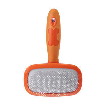 Vigar Pets Club Dog Metallic Hair Brush/Comb Orange
