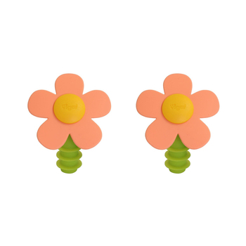 2PK Vigar Flower Power Silicone Bottle Stopper - Assorted
