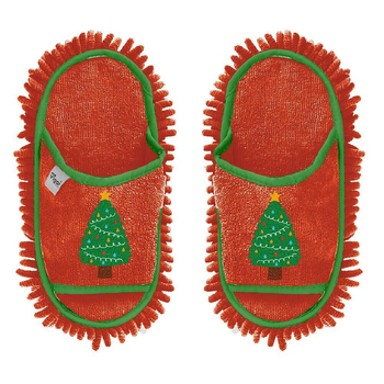 Vigar Tree Home Cleaning Microfibre Slipper Mop Pair Red