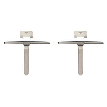 2PK Vigar Zense Stainless Steel Squeegee Tiles/Window Cleaner w/ Hanger 25cm