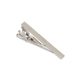 Van Heusen Men's Plain Tie Bar Clip Necktie Clasp Silver
