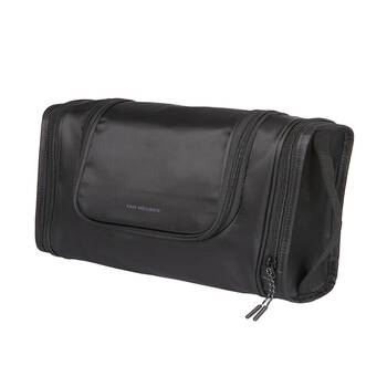 Van Heusen Expandable Hanging Wetpack Travel Toiletry Washbag For Men Black