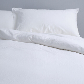 Canningvale Vintage Softwash Size Single Quilt Cover Set White