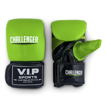 1Pr VIP Sports Fitness Workout Bag Mitt X-Large Green/Black