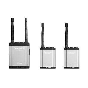 3pc Saramonic 2.4GHz Wireless Microphone/2-Way Communication System Kit