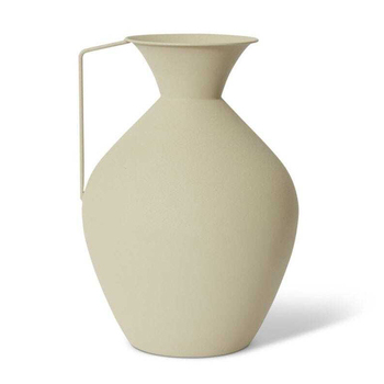 E Style 37cm Metal Quinton Flower Vase Decor - Latte