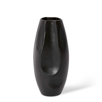 E Style 29cm Aluminium Wrigley Flower Vase Decor - Black