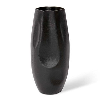 E Style 34cm Aluminium Wrigley Flower Vase Decor - Black
