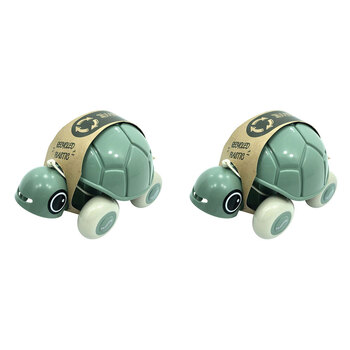 2x Viking Toys Reline Pull-Along Turtle Toy Kids 12m+