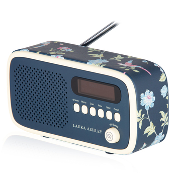 VQ Dexter DAB+ Digital FM Portable Radio Laura Ashley Elveden Navy