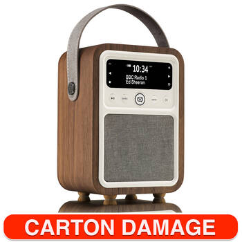 VQ Monty DAB+ Digital FM Radio//Bluetooth Speaker Walnut