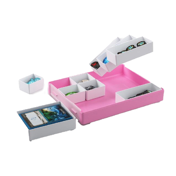 Gamegenic Token Silo Convertible Card Dice Tray Pink Gaming Accessory