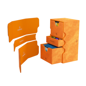 Gamegenic Stronghold 200+ Deck/Game Box XL Orange Gaming Accessory