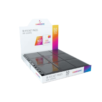 Gamegenic Sideloading 18 Pocket Pages Display Black Gaming Accessory