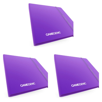 3PK Gamegenic Casual Album 8 Pocket Purple Gaming Accessory