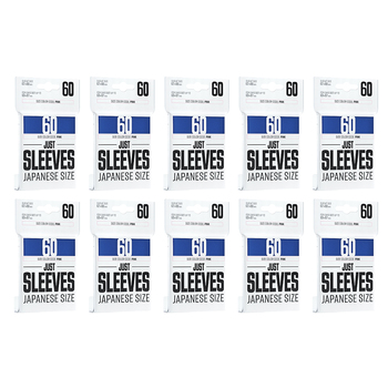 10PK Gamegenic Just Sleeves Japanese Size Blue Gaming Accessory