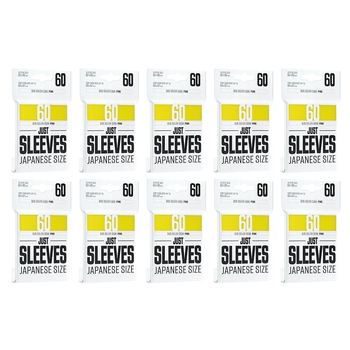 10PK Gamegenic Just Sleeves Japanese Size Yellow Gaming Accessory